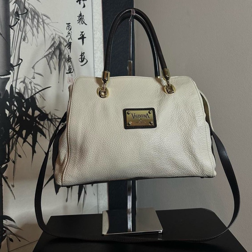 Valentina Cream & Brown Bag